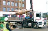 The sculpture is being recreated in bronze after the original fibreglass statue was ripped from its plinth in June