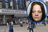 Revans (inset) stole underwear from M&S on Briggate.