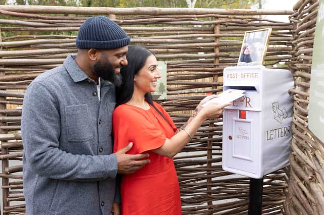 Amardeep and Theo posted the first letter during the opening