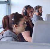 NHS 111 call handlers at work 