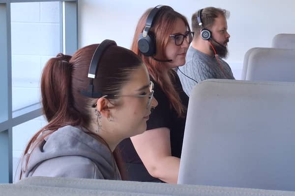 NHS 111 call handlers at work 
