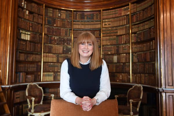 Chief executive officer Rachel Crewes in The Library at Harewood House