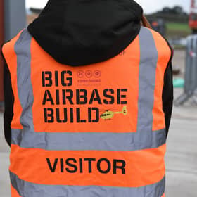 9th October 2026
Yorkshire Air Ambulance Charity has launched the final fundraising push for its new £9 million Northern Airbase, with £400,000 still needed to complete and equip the purpose-built facility near Thirsk.
Pictured hi-vis vests on site
Picture Gerard Binks