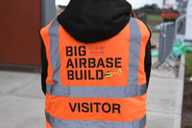9th October 2026
Yorkshire Air Ambulance Charity has launched the final fundraising push for its new £9 million Northern Airbase, with £400,000 still needed to complete and equip the purpose-built facility near Thirsk.
Pictured hi-vis vests on site
Picture Gerard Binks