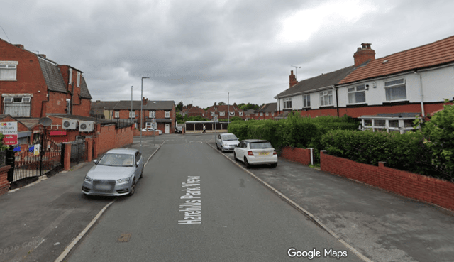 Police attended an e-scooter crash in Harehills Park View in Leeds