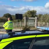 The scene at Yorkshire Wildlife Park.