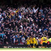 SCENES: In the Emirates Stadium away end as James Justin fires Leeds United ahead against Premier League champions Arsenal.