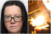 Trahearn (pictured) was deemed a danger after she torched her ex's home as he slept inside.