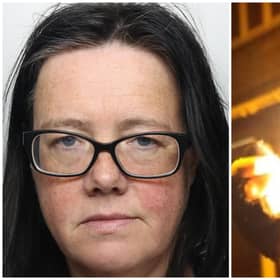 Trahearn (pictured) was deemed a danger after she torched her ex's home as he slept inside.
