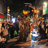 Light Night Leeds 2025 - Enchanted Woodland in Briggate