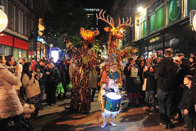 Light Night Leeds 2025 - Enchanted Woodland in Briggate