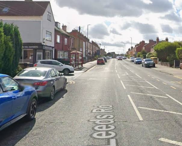 The crash took place on Leeds Road in Lofthouse this morning