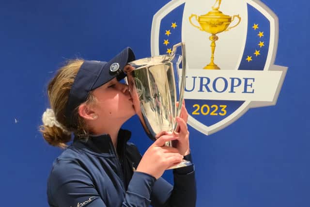 Tilly Bordman is donating £10 to breast cancer research for every birdie she makes in October