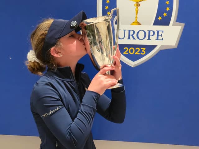 Tilly Bordman is donating £10 to breast cancer research for every birdie she makes in October