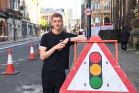 George Gamble owner of Brod Sandwich Bar says the roadworks on Great George Street are having a ‘huge impact’ on business