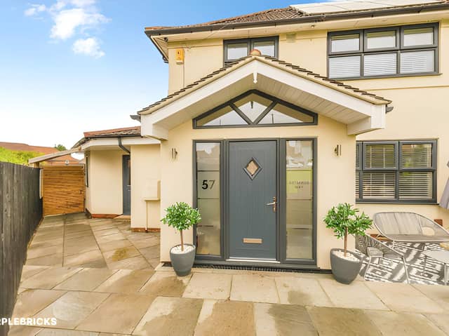 This extended semi-detached house in Raylands Way offers spacious family accommodation in a popular Leeds residential area
