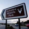 The entrance to Yorkshire Wildlife Park.