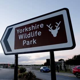 The entrance to Yorkshire Wildlife Park.