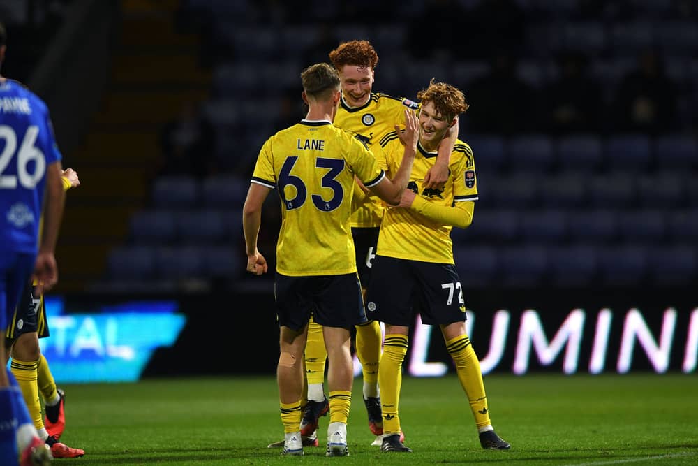 Callum Mills was on target for Leeds United U21s at Oldham.