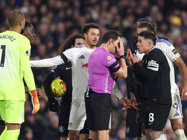 Darren England was last in charge at Elland Road during Leeds United's 3-1 win over Chelsea.