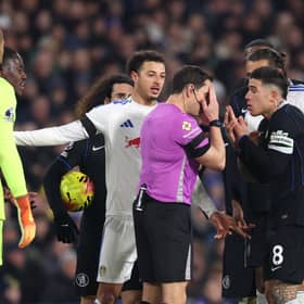 Darren England was last in charge at Elland Road during Leeds United's 3-1 win over Chelsea.