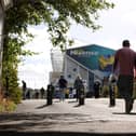 UPDATE: On matchday travel as Leeds United face Manchester United at Elland Road, above.