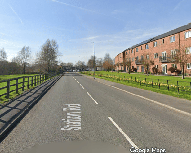 The crash happened on Station Road in Allerton Bywater