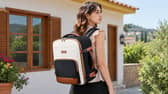 The LOVEVOOK 24-litre cabin backpack measures 40 x 30 x 20cm and features multiple compartments for travel essentials.