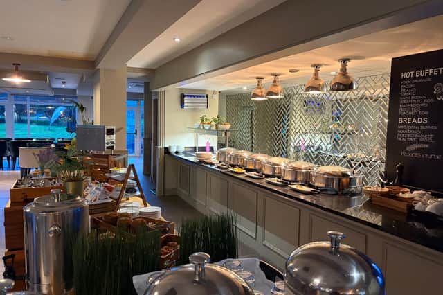Rise and shine! Formby Hall serves up a breakfast feast, with everything from a hearty full English to fresh fruit, pastries and plenty more besides.