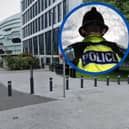 Three men were arrested for alleged racist language and gestures towards an Asian man on Brunswick Terrace.