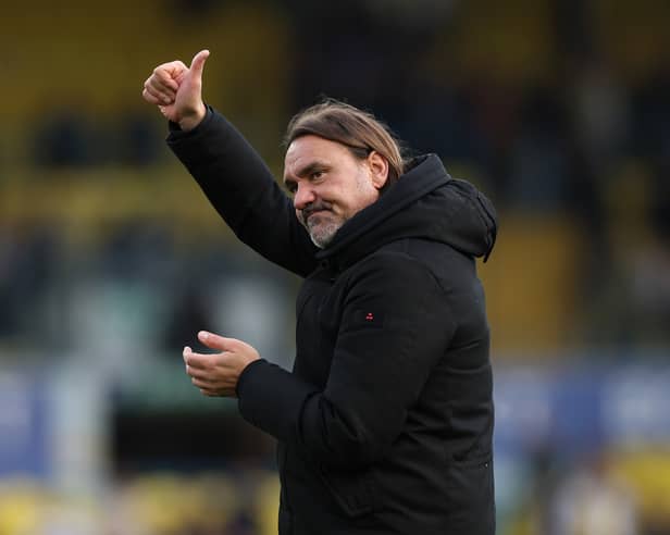 THUMBS UP: From Leeds United boss Daniel Farke.