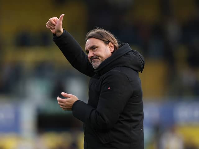 THUMBS UP: From Leeds United boss Daniel Farke.