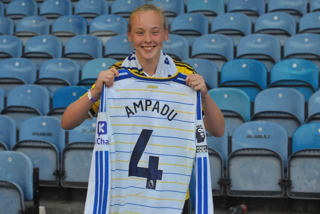 Lilian Atkinson has been rewarded for her unwavering support of Leeds United captain Ethan Ampadu after receiving his match-worn shirt following a landmark appearance