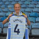 Lilian Atkinson, from Harrogate, has been rewarded for her unwavering support of Leeds United captain Ethan Ampadu after receiving his match-worn shirt following a landmark appearance
