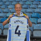 Lilian Atkinson, from Harrogate, has been rewarded for her unwavering support of Leeds United captain Ethan Ampadu after receiving his match-worn shirt following a landmark appearance