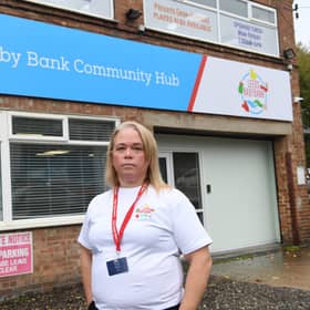 Unit manager Sarah Cohen outside Leeds Baby Bank which was burgled on Friday (16 October)