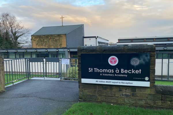 Temporary classrooms were installed to ease disruption caused by the discovery of Raac at St Thomas à Becket school, in Wakefield