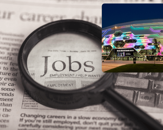 Job seekers, graduates, and career changers can meet more than 100 regional employers at the first direct arena next month