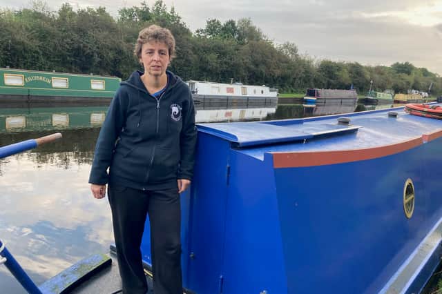 Narrowboat resident Kathryn Pybus has lived at Stanley Ferry in Wakefield for 21 years