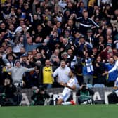 ANOTHER ONE: Elation in the Kop as Dominic Calvert-Lewin celebrates drawing Leeds United level against arch rivals Manchester United at Elland Road.