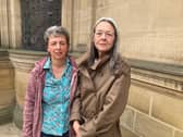 Kathryn Pybus and Lisa Hudson urged councillors to reject plans to building 151 canalside homes at City Fields in Wakefield.