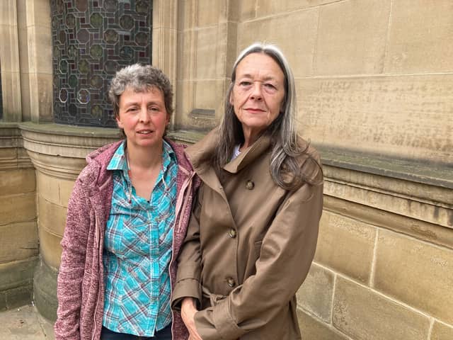 Kathryn Pybus and Lisa Hudson urged councillors to reject plans to building 151 canalside homes at City Fields in Wakefield.