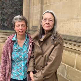 Kathryn Pybus and Lisa Hudson urged councillors to reject plans to building 151 canalside homes at City Fields in Wakefield.