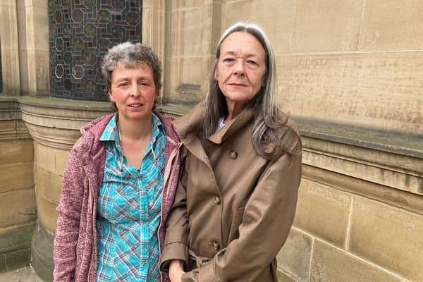 Kathryn Pybus and Lisa Hudson urged councillors to reject plans to building 151 canalside homes at City Fields in Wakefield.