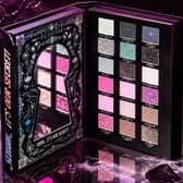 P.Louise's brilliantly spooky £45 Secrets in the Shadows Halloween palette opens to reveal 54 eyeshadows, with a clever light-up feature adding to the drama.
