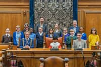 Bahrawar Ahmad, 10, a pupil at Dixons Trinity Chapeltown, was unveiled as the new Children’s Mayor of Leeds for 2026-2027.