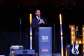 Sir Gareth Southgate speaking at Martin House Glitter Ball 2026