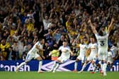 THE BEST: Atmosphere saluted by Leeds United star Noah Okafor, left.