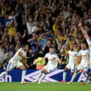 THE BEST: Atmosphere saluted by Leeds United star Noah Okafor, left.