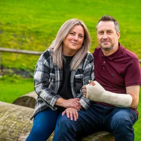 Dan Parry sliced his thumb off in a DIY accident but had it saved by surgeons at LGI.